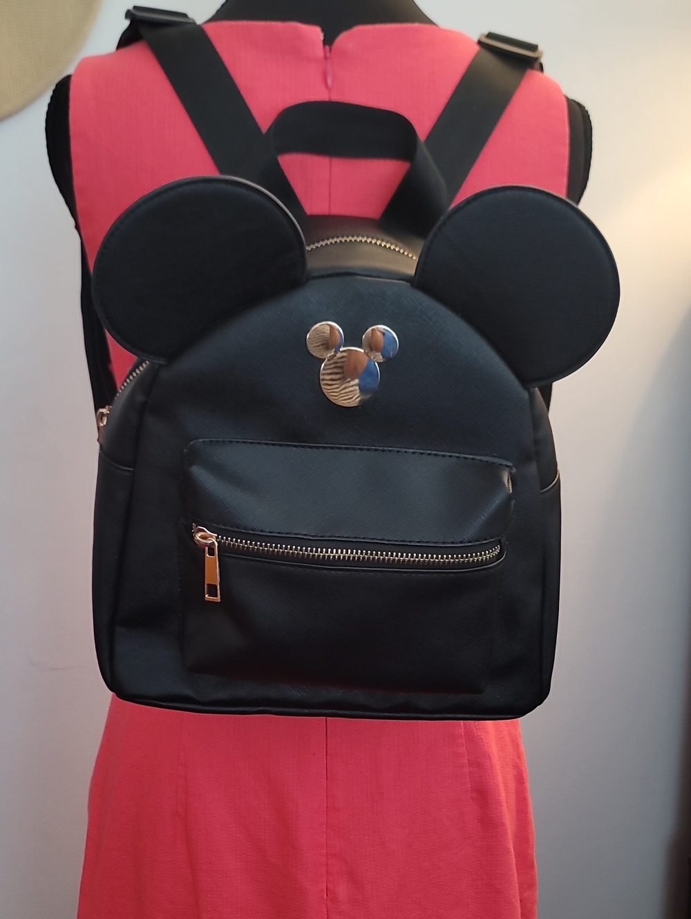 Disney Mickey Mouse Bioworld Black Ear-Accent Backpack